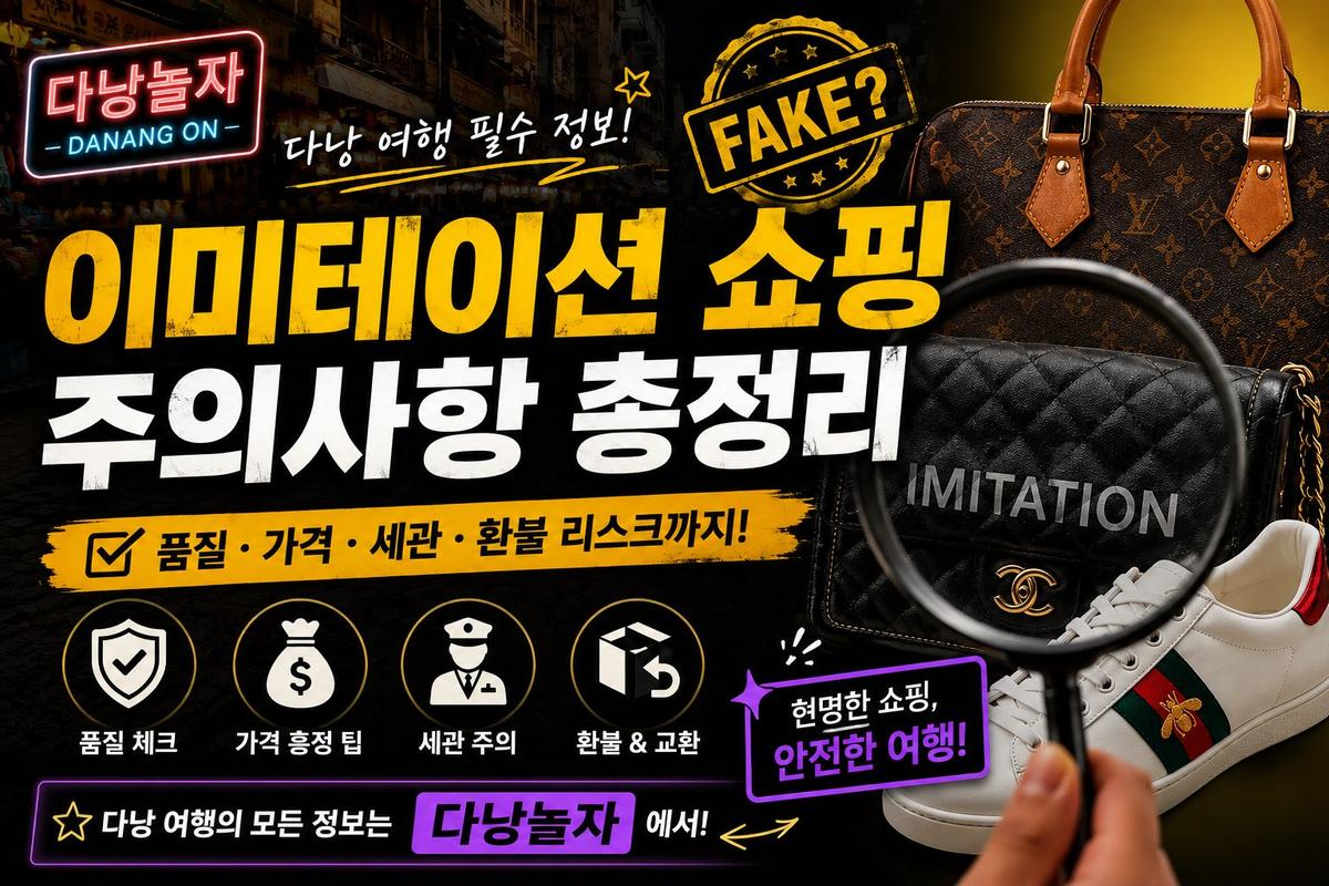 다낭 이미테이션·짝퉁샵 2026 최신 현황 | 레플리카 단속·쇼핑 꿀팁 총정리 – 다놀자